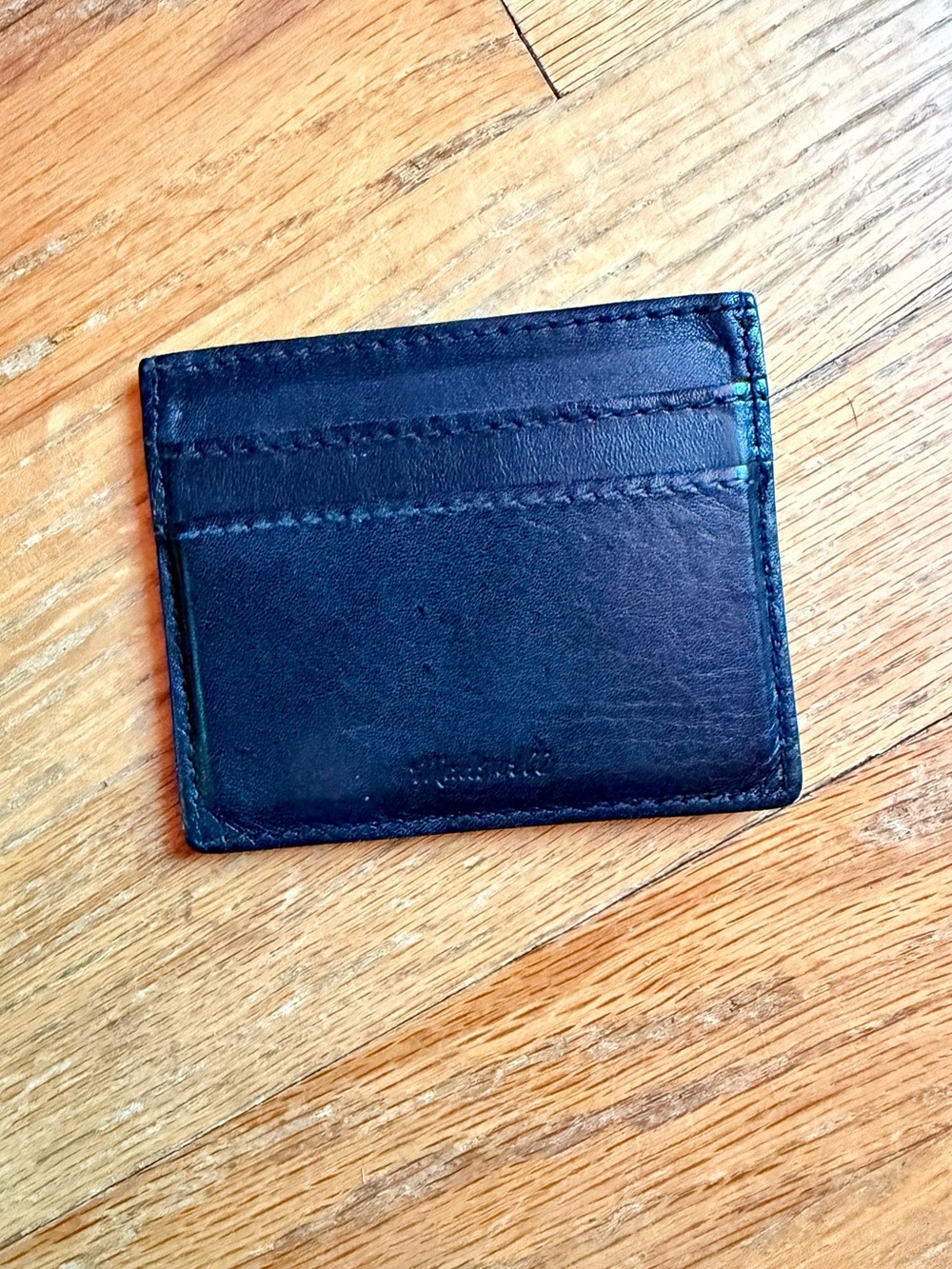 Madewell Black Leather Card Holder